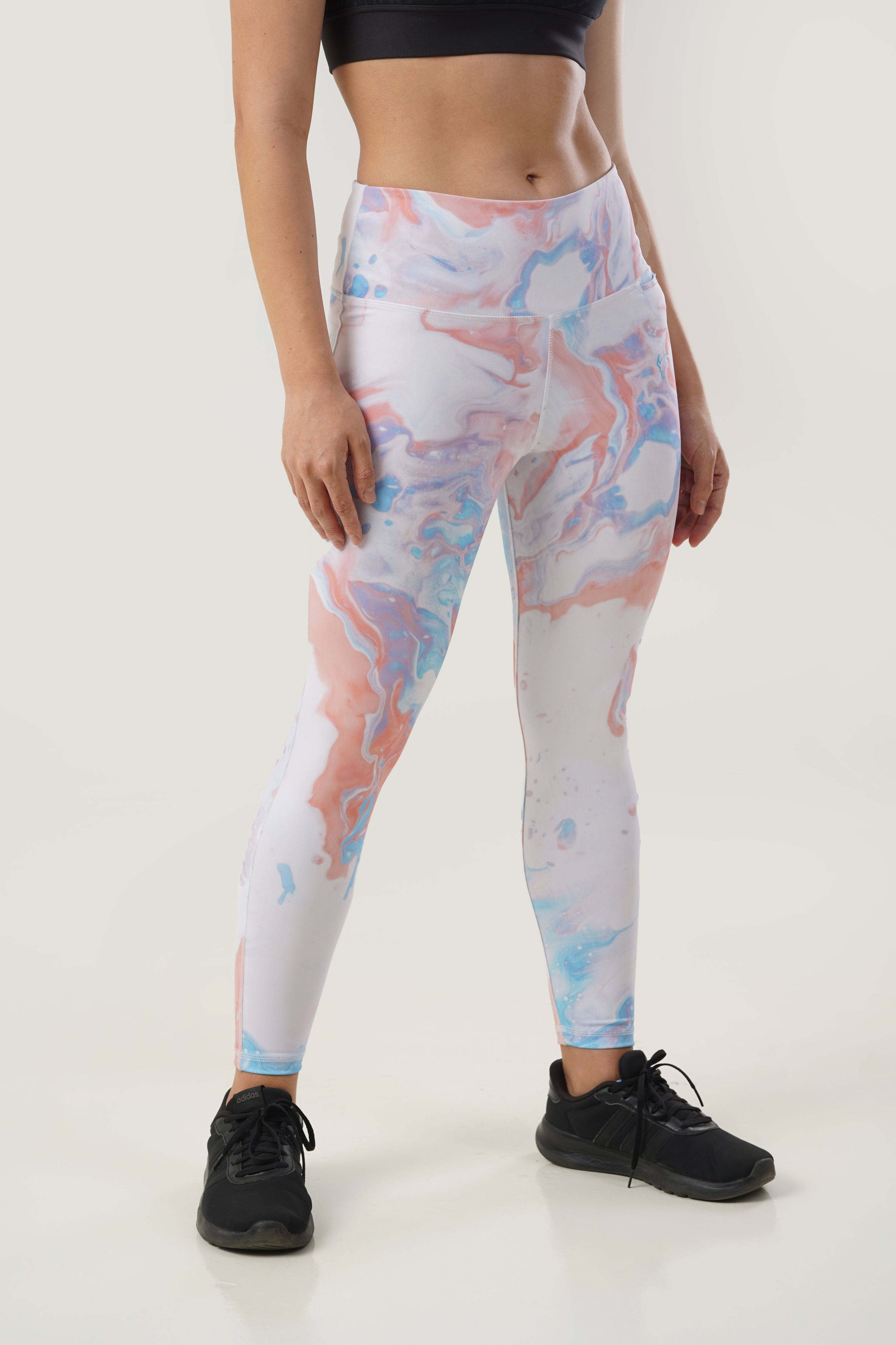 THE FLEX PERFORMANCE TIGHTS - MULTICOLOUR MARBLE