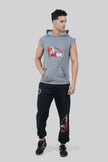 THE PREP PULLOVER GRAPHIC SLEEVELESS HOODIE