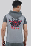 THE PREP DUAL SHADE PULLOVER HALF SLEEVE HOODIE