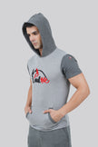 THE PREP DUAL SHADE PULLOVER HALF SLEEVE HOODIE