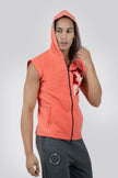 THE PREP ZIP UP GRAPHIC SLEEVELESS HOODIE