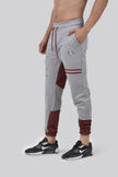 THE PREP DROP CROTCH JOGGER - GREY/MAROON