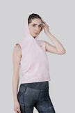 THE PREP SLEEVELESS HOODIE - PINK