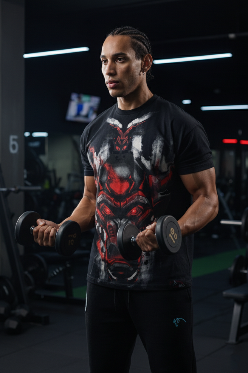THE PREP INTENSE OVERSIZED TEE - BLACK