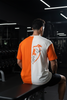 THE PREP DUAL-SHADE OVERSIZED TEE - ORANGE/OFFWHITE