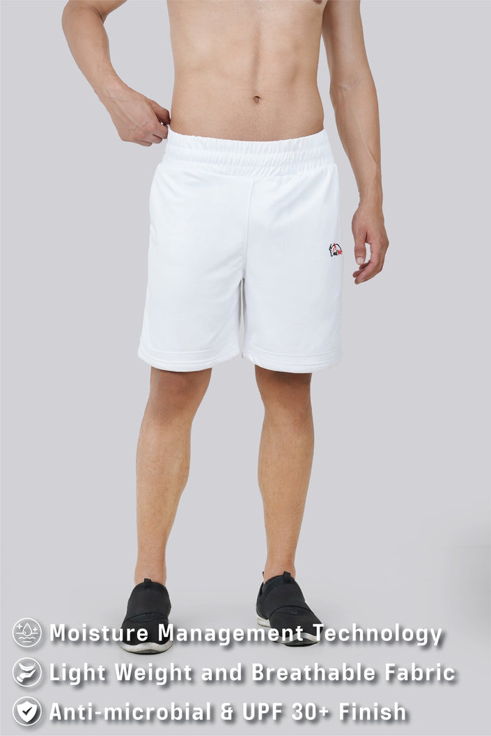 THE GRIND SOLID TRAINING SHORTS - WHITE