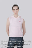 THE PREP SLEEVELESS HOODIE - PINK